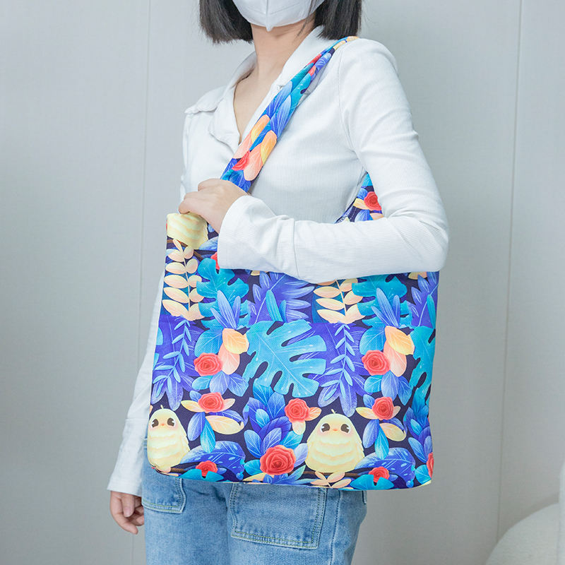 Creative Custom Cotton Canvas Bag Full Page Printed Large Tote Bag