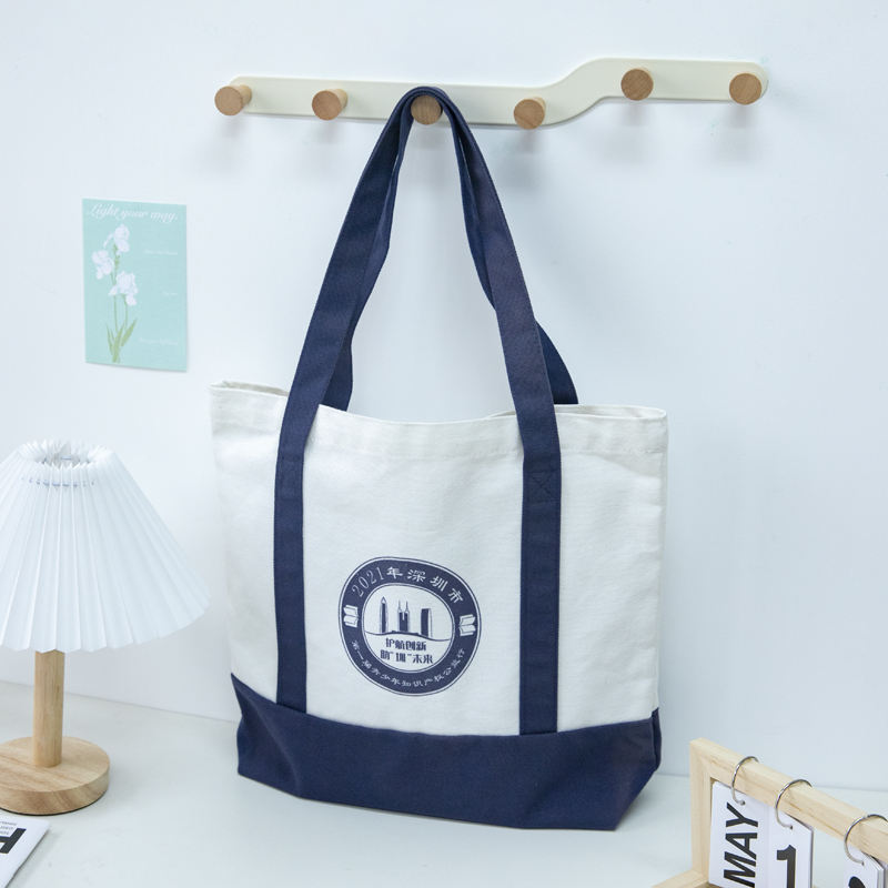Fashion Cotton Canvas Tote Shopping Bag with Customized LOGO