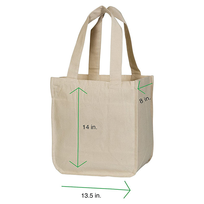 Wholesale Custom Canvas Grocery Tote Shopping Bags With Logo