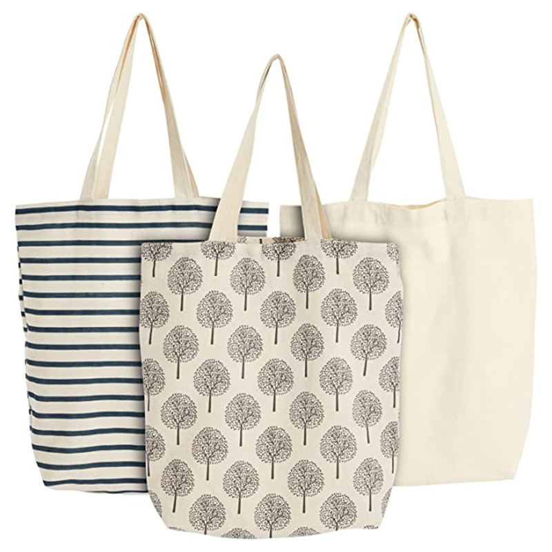 Manufacturer Wholesale Large Custom Reusable Tote Shopping Bags With Logo