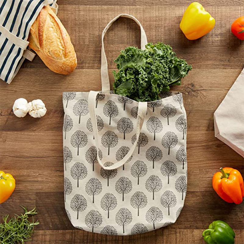 Manufacturer Wholesale Large Custom Reusable Tote Shopping Bags With Logo
