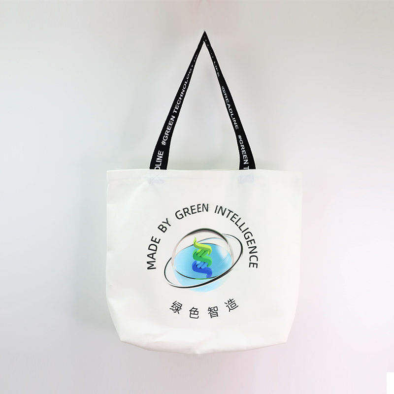 Custom Logo Totebag Organic Eco Friendly Reusable Cotton Crossbody Cotton Tote Bag Canvas