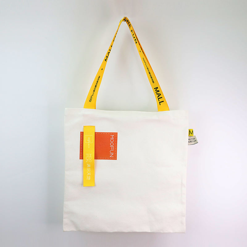 Natural Recycled Shopping Cotton Bag Custom Canvas Tote Bag