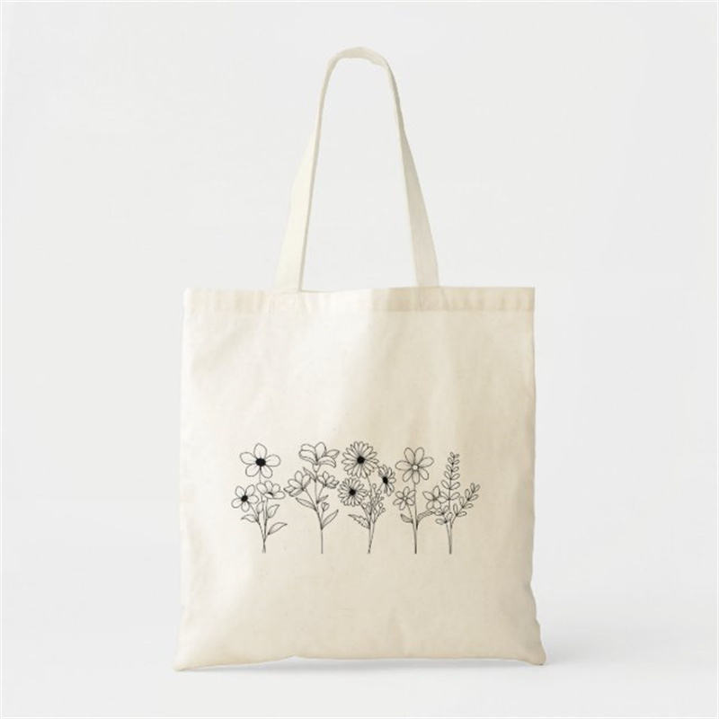 Wholesale Natural Custom Large Eco Canvas Shopping Bag Cotton Bag With Printed Logo