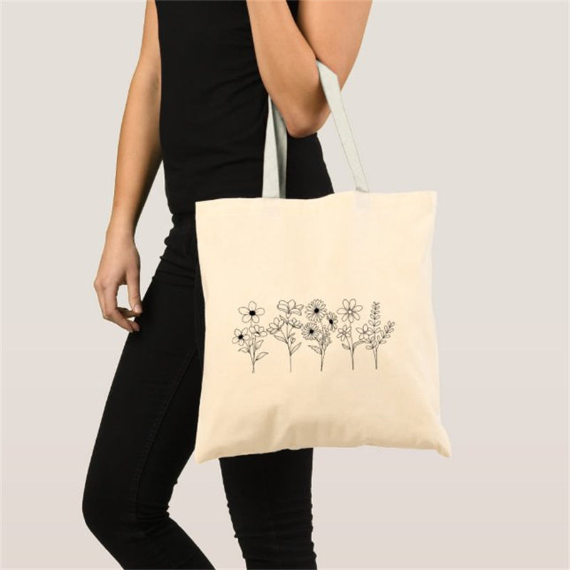 Wholesale Simple Design Natural Color 100% Cotton Custom Reusable Tote Canvas Bag