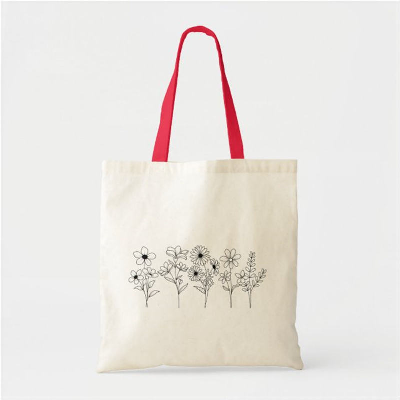 Wholesale Natural Custom Large Eco Canvas Shopping Bag Cotton Bag With Printed Logo