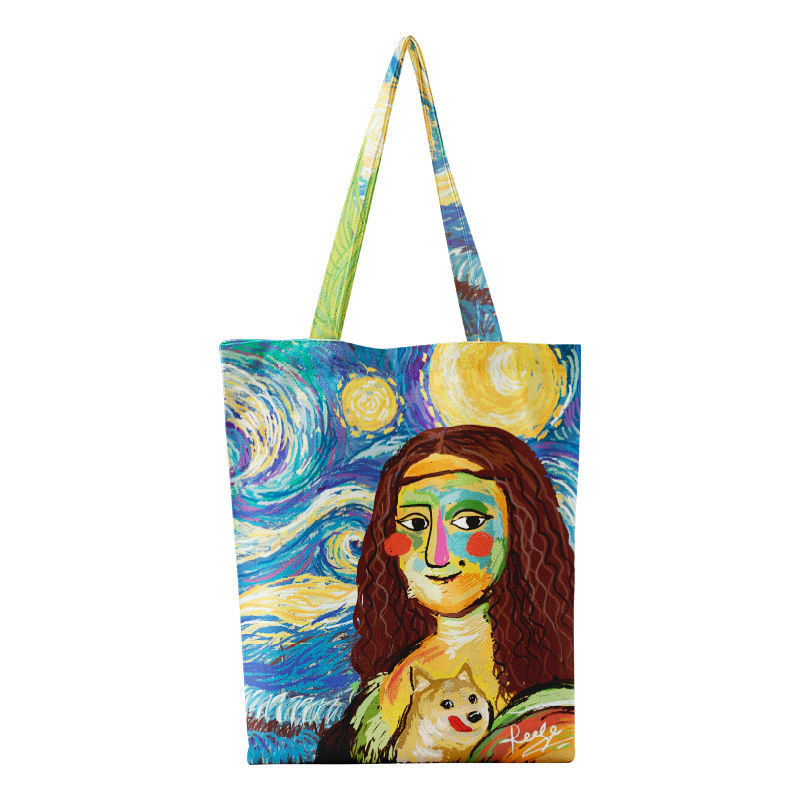 New Arrival Factory Original Design Eco Friendly Thermal Sublimation Cotton Canvas Shopping Tote Bag For Women