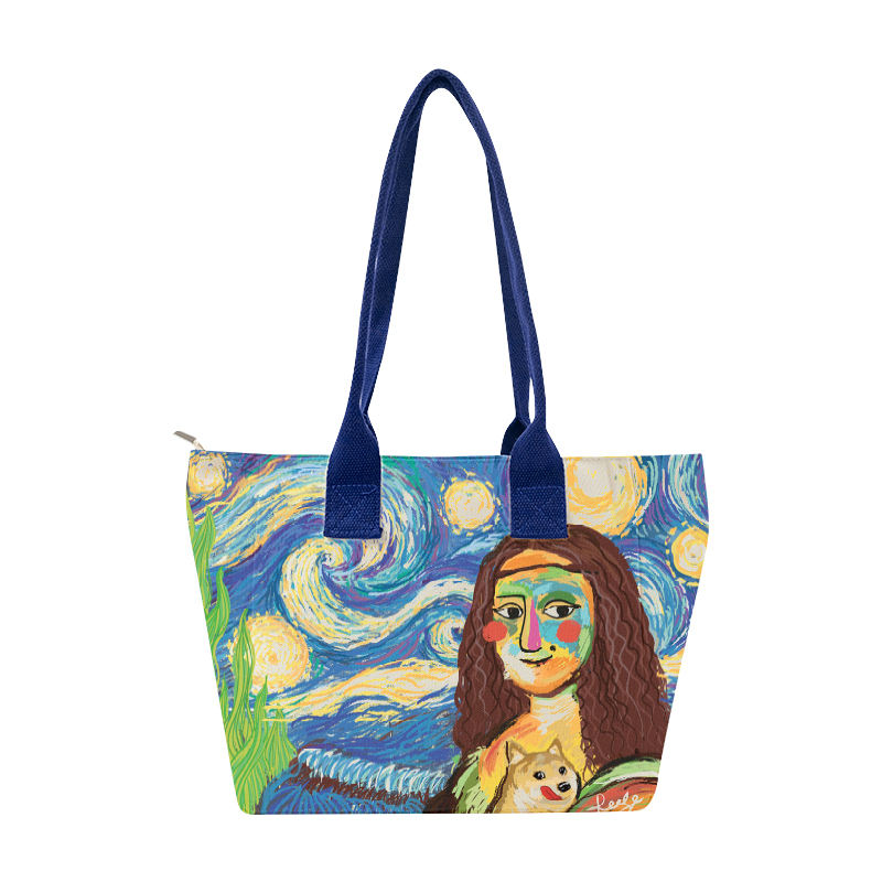 New Arrival Factory Original Design Eco Friendly Thermal Sublimation Cotton Canvas Shopping Tote Bag For Women