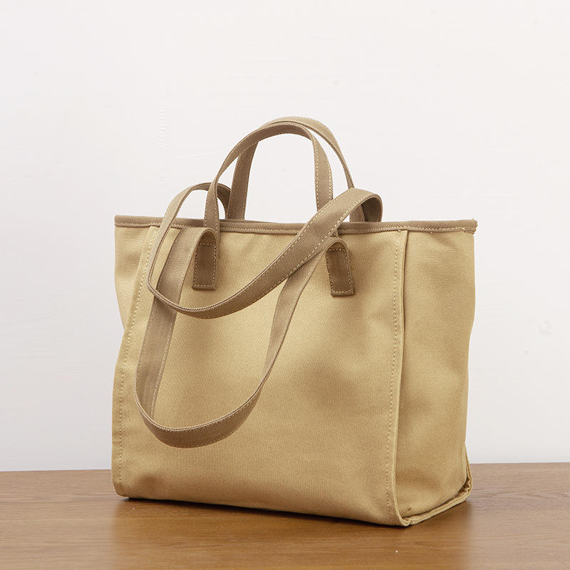 Factory Custom All-match Canvas Tote Shopping Bag With Logo