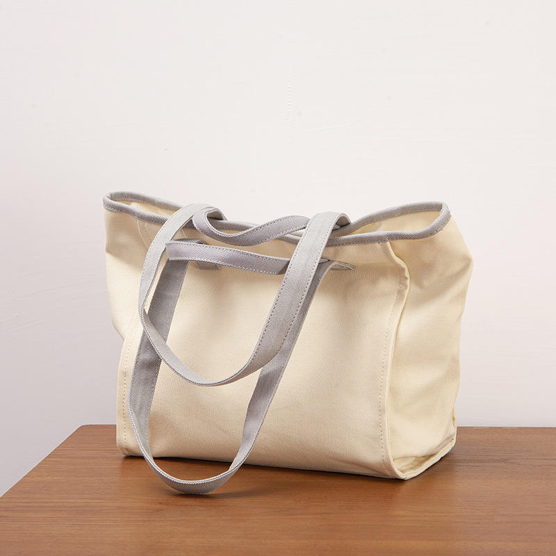 Factory Custom All-match Canvas Tote Shopping Bag With Logo