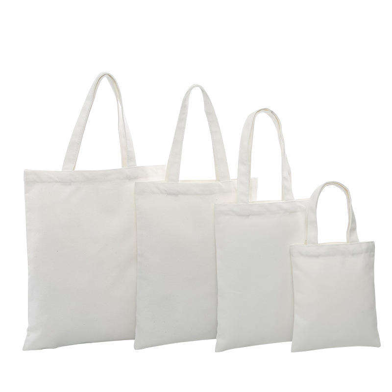 Eco Friendly Recycled Reusable 12Oz 16Oz Thick Plain Blank Cotton Canvas Bags