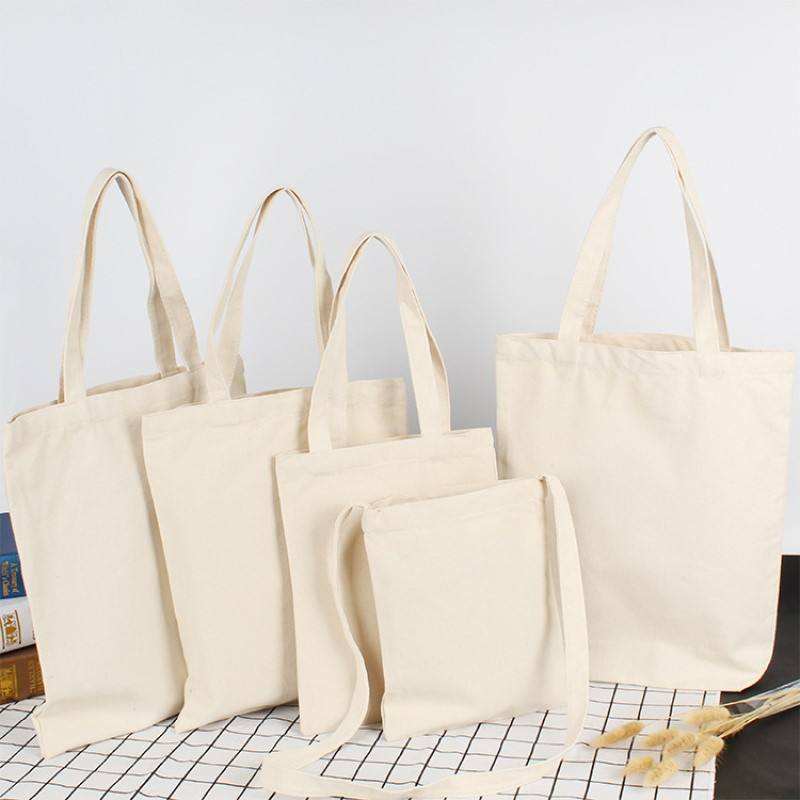 Blank Cotton Plain Customized Logo Canvas Bag