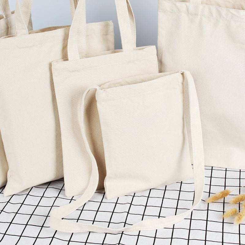 Blank Cotton Plain Customized Logo Canvas Bag