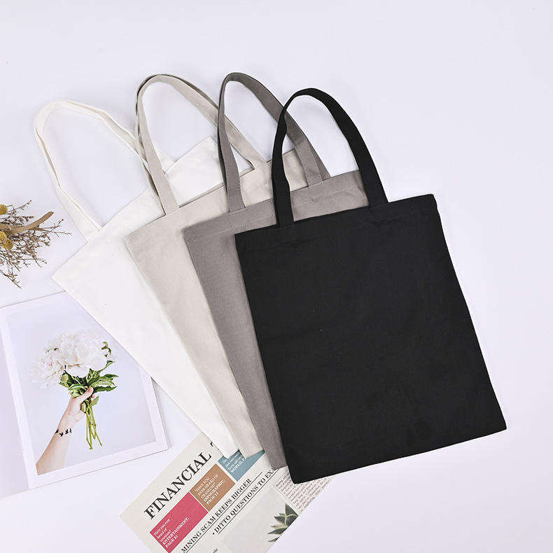 Wholesale Promotional Custom Printed Standard Size Organic Cotton Canvas Tote Bag