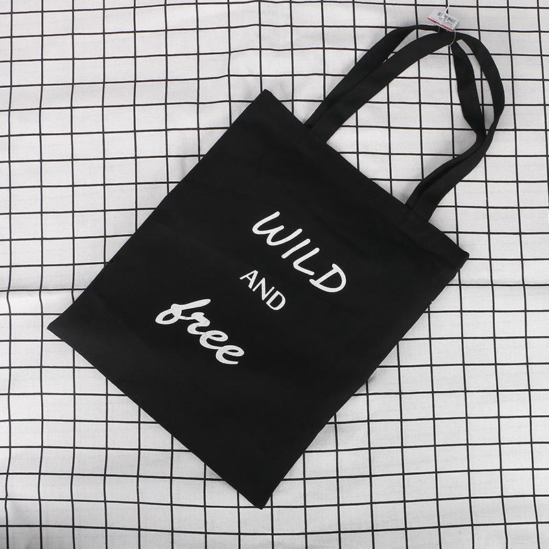 Custom Logo Printed 12Oz 16Oz Thick Plain Blank Cotton Canvas Tote Bag