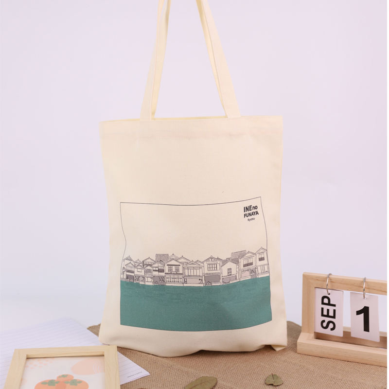Popular Design Blank Large Canvas Cotton Recycled Shopping Shoulder Tote Bag