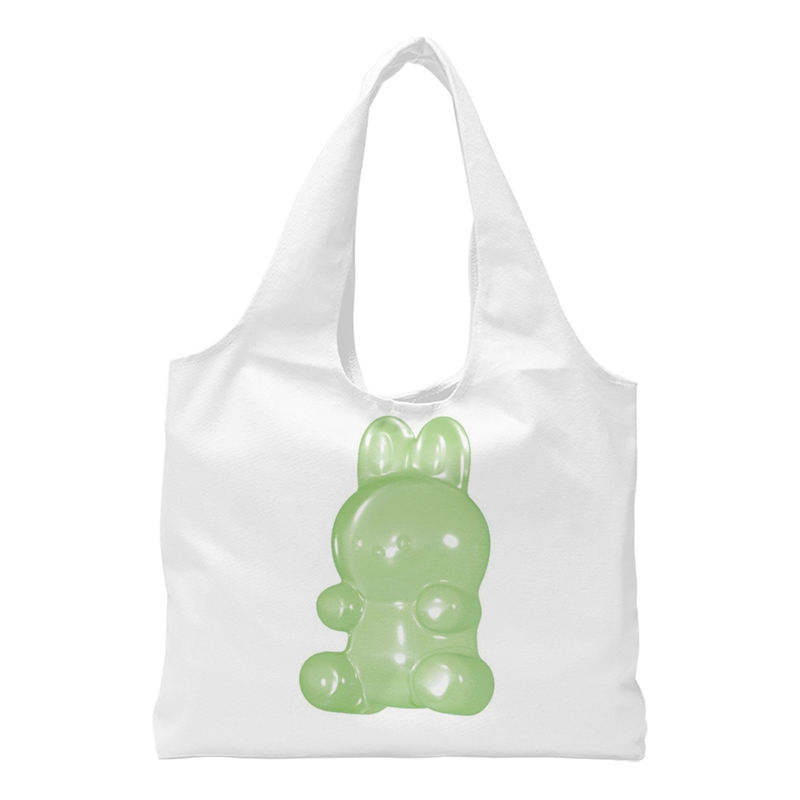 Eco Korea Vest Style Shopping Tote Cotton Canvas Bag With Inside Pocket