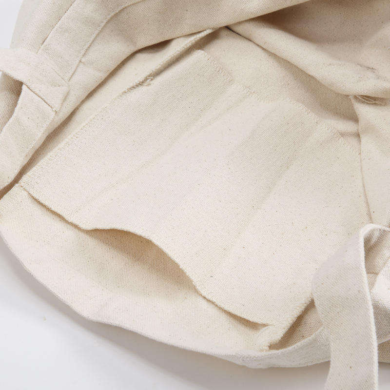 Eco Friendly White Large Capacity Custom Logo Cotton Canvas Bag