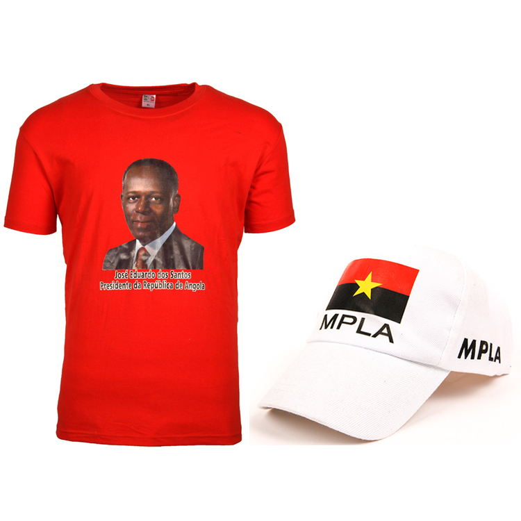 2027 Angola Election T-shirt / Cap / Flag / Scarf Set Custom