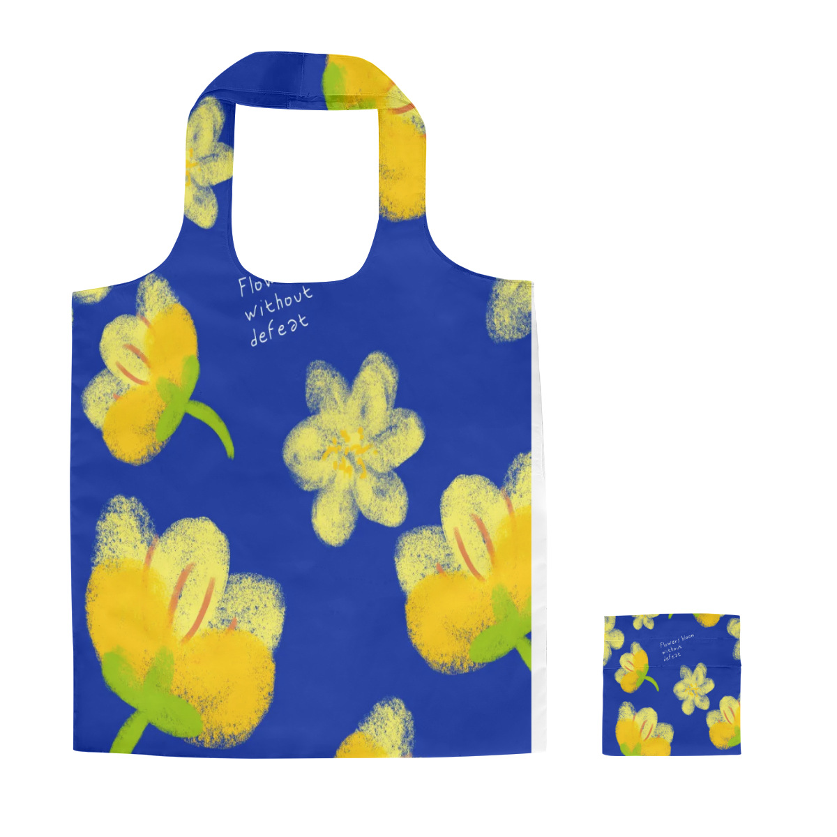 Wholesale Reusable Shopping Bag Portable Waterproof Nylon Grocery Bags With Printed Logo