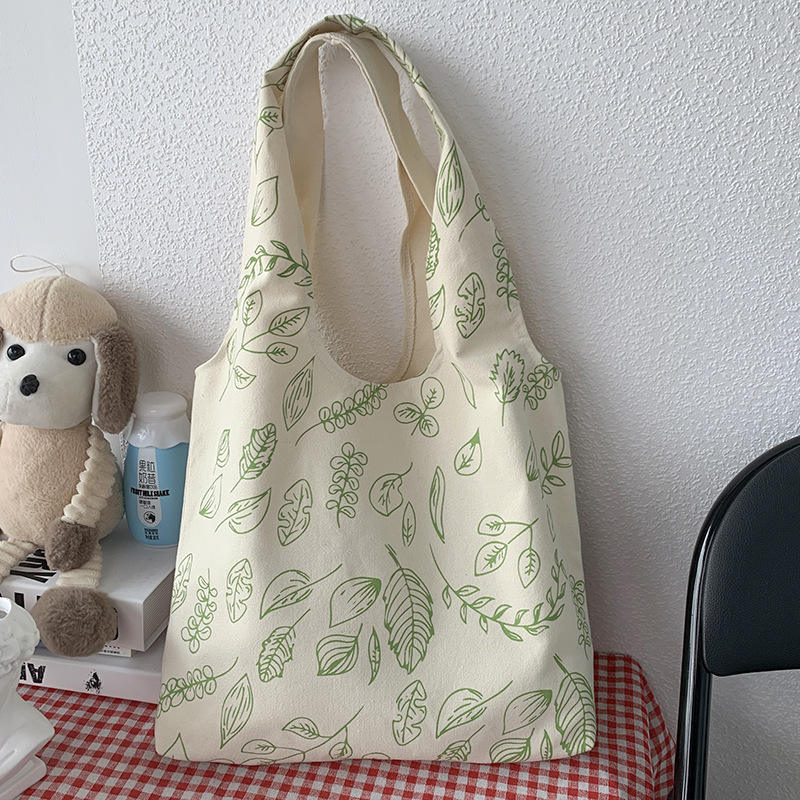 Factory Wholesale Custom Shopping Organic Cotton Tote Bag Canvas Shoulder Vest Canvas Tote Bag With Inside Pocket