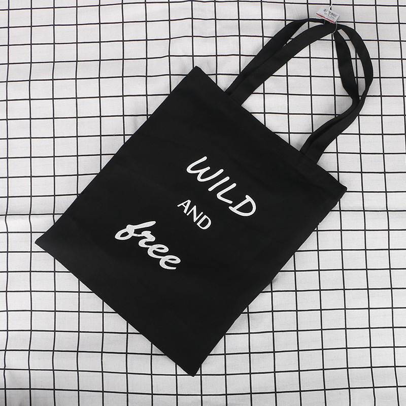 Custom Logo Printed Eco Friendly Recycled Reusable 12Oz 16Oz Thick Plain Blank Shopping Tote Bag Cotton Canvas Tote Bag