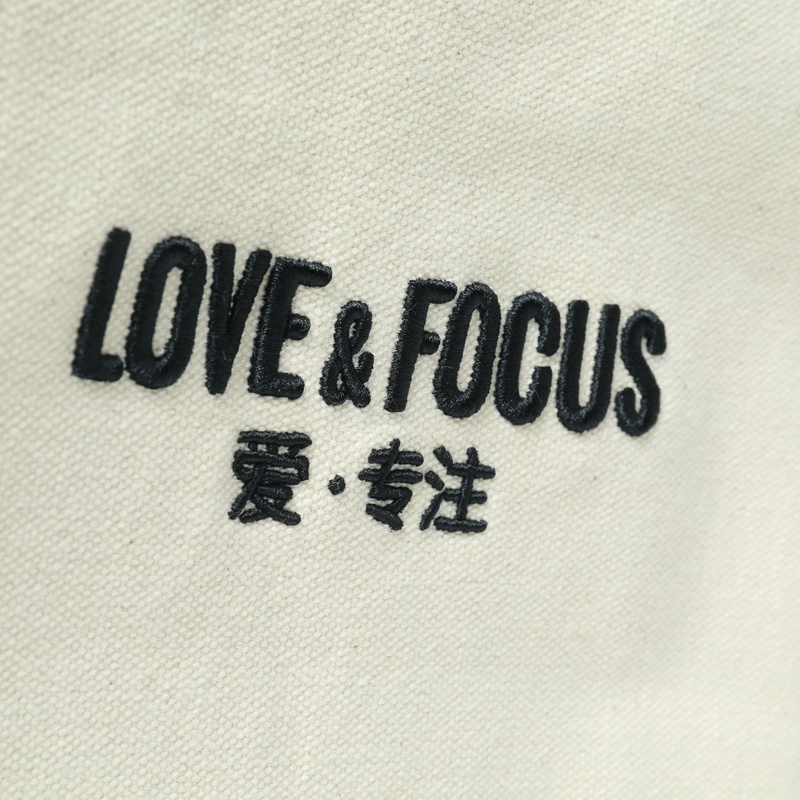 Love Focus Canvas Bag