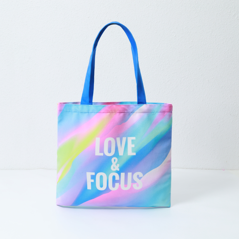 Powder Blue Gradient Canvas Bag