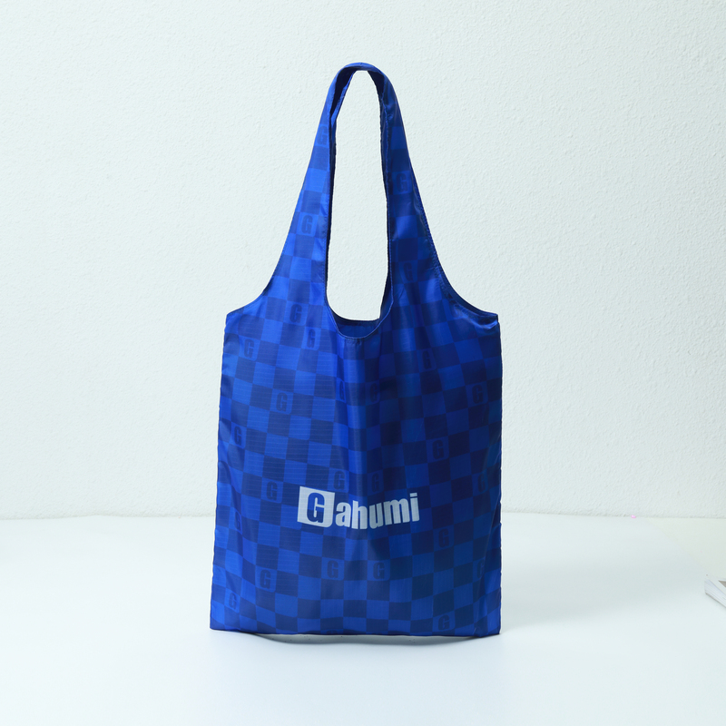 Square blue shopping bag