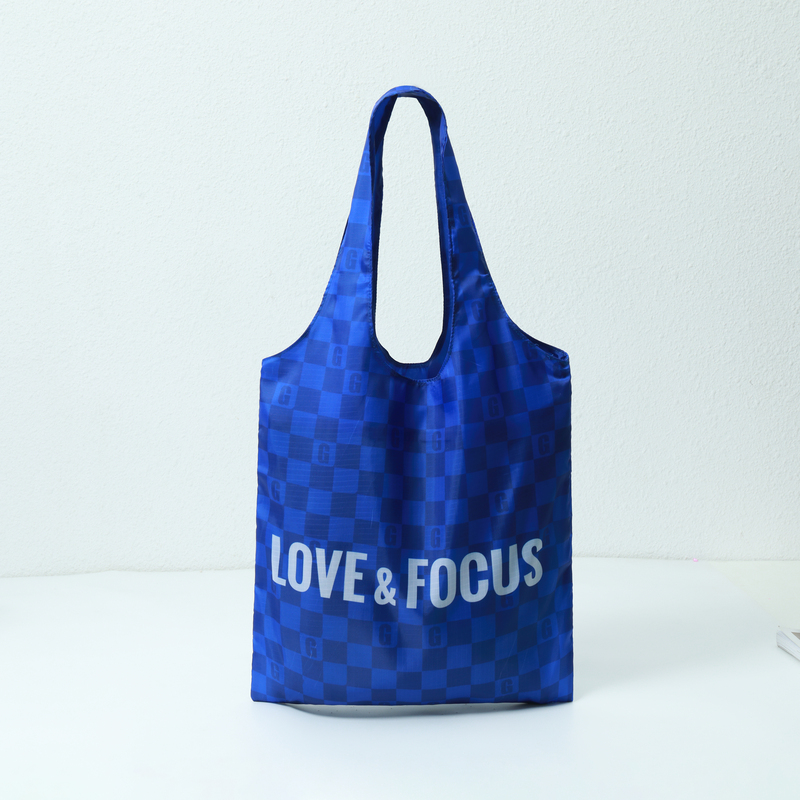 Square blue shopping bag