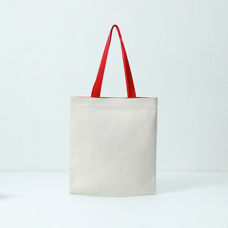 Canvas bag-LOVE&FOCUS-White+Red