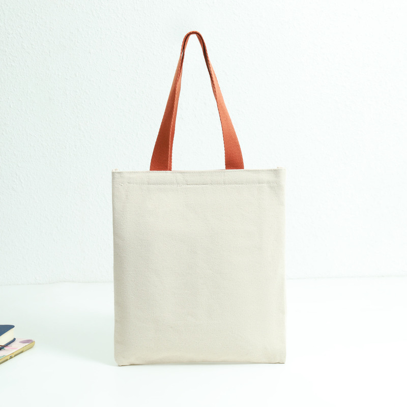 Heart at peace, blessings come naturally, no bottom, no sides canvas bag