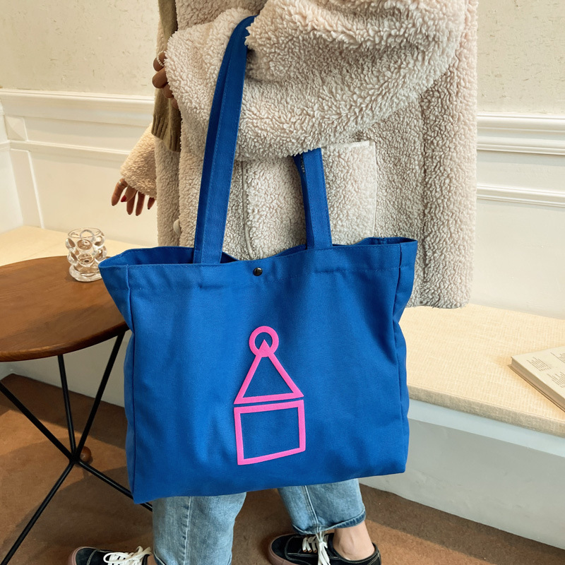 Wholesale Custom Cotton Canvas Tote Grocery Bag Canvas Shoulder Bag