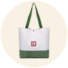 Thermal Sublimation Corn Kernel Textured Fabric Sideless Bottomless Canvas Bag