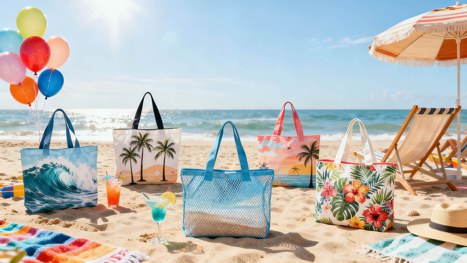 Best Custom Tote Bags for Beach Parties