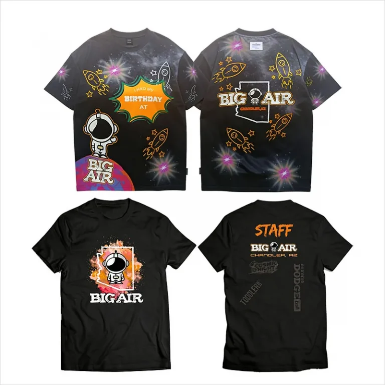 Big Air Children’s Indoor Park Chain Customized Member Children’s T-shirts + Staff T-shirts