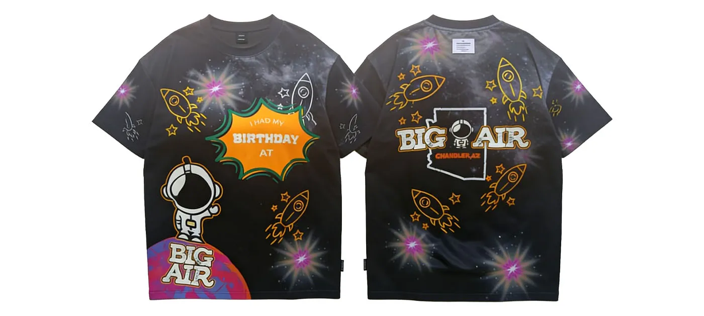 Big Air Children’s Indoor Park Chain Customized Member Children’s T-shirts + Staff T-shirts