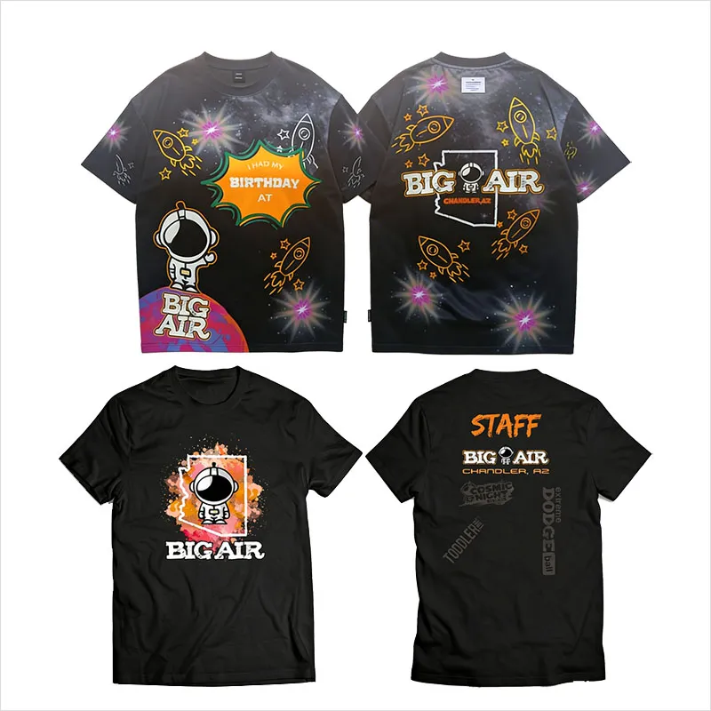 Big Air Children’s Indoor Park Chain Customized Member Children’s T-shirts + Staff T-shirts