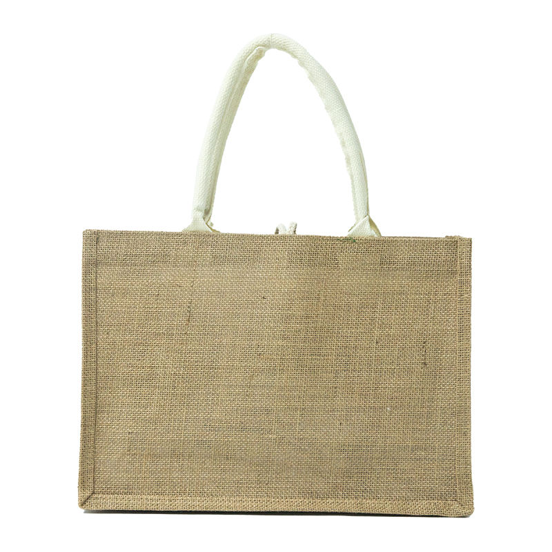 Wholesale Eco-friendly Recycled Reusable Grocery Shopping Gift Canvas Jute Burlap Tote Bag