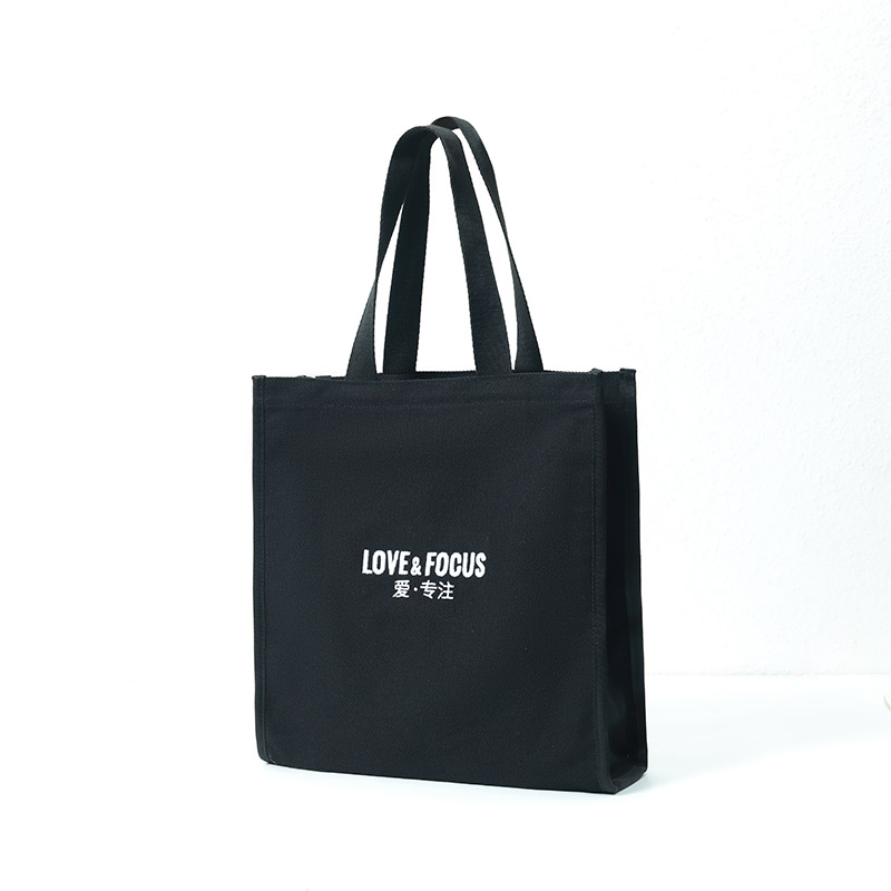 Canvas bag-LOVE&FOCUS-Black