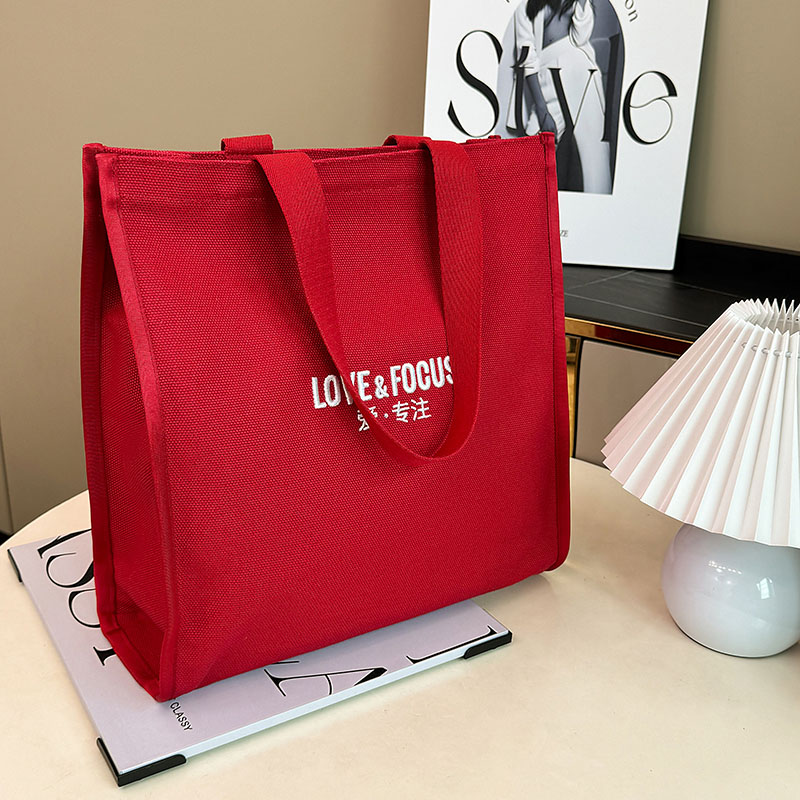 Canvas bag-LOVE&FOCUS-Red