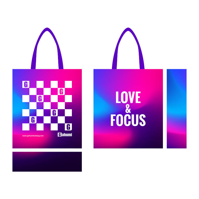 Canvas bag with bottom and sides
