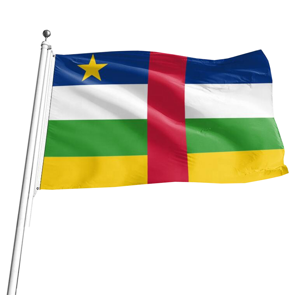 Central African Elections Flag / T-shirt/ Scarf set Custom