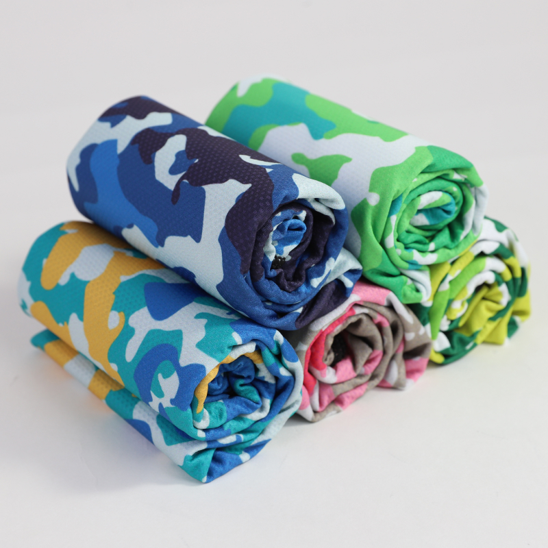 Cold exercise towel, microfiber