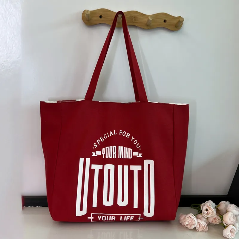 Gahumi Factory Large Shopping Bag Customized Canvas Tote Bag With Logos Recyclable