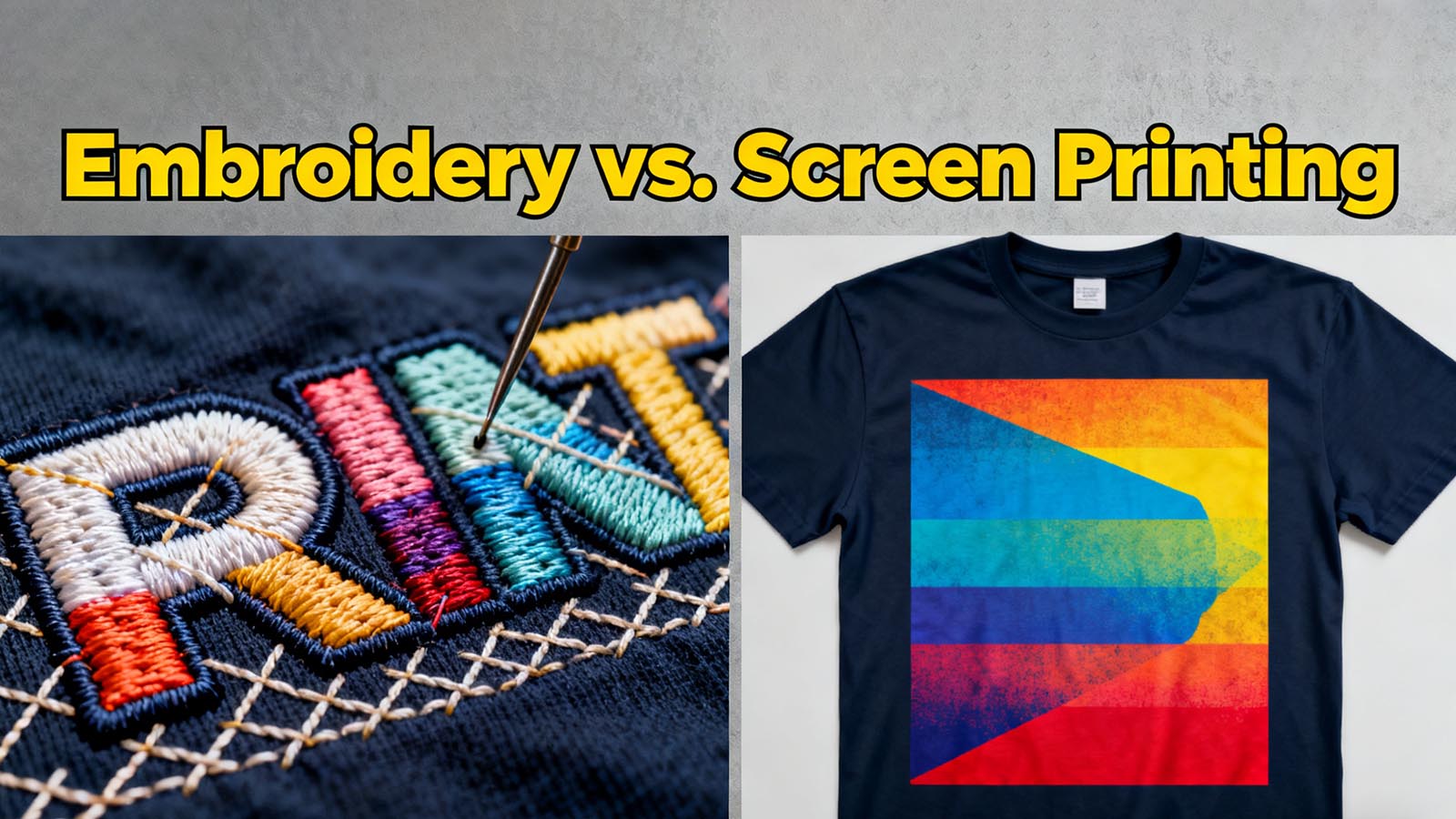 Embroidery vs. Screen Printing for Political T-Shirts