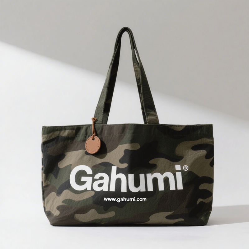 Gahumi Camouflage canvas tote bag