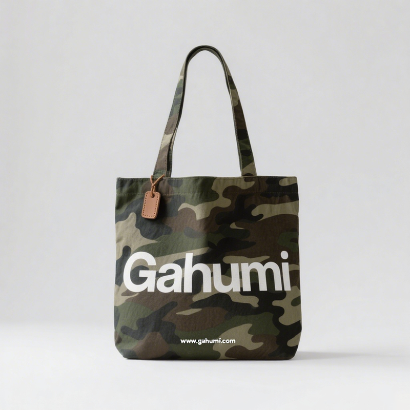 Gahumi Camouflage canvas tote bag
