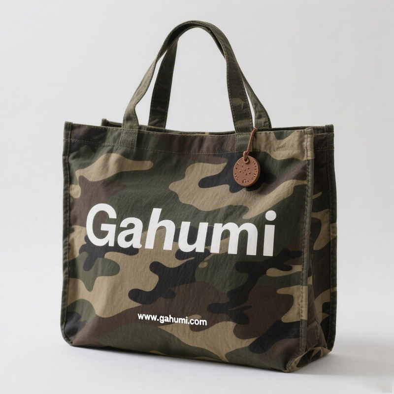 Gahumi Camouflage canvas tote bag