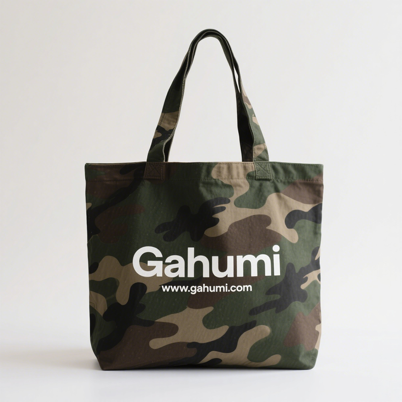 Gahumi Camouflage canvas tote bag